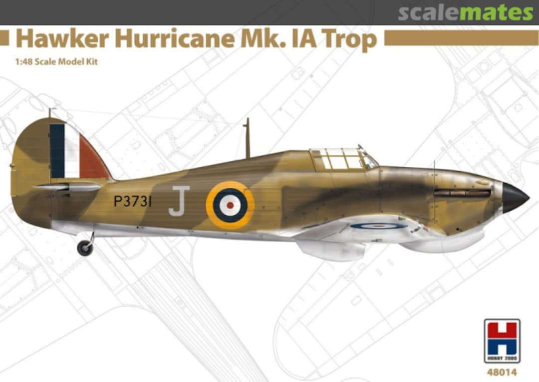 Boxart Hawker Hurricane Mk.IA Trop 48014 Hobby 2000