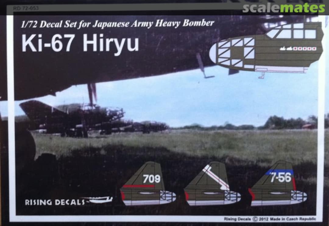 Boxart Ki-67 Hiryu 72-053 Rising Decals