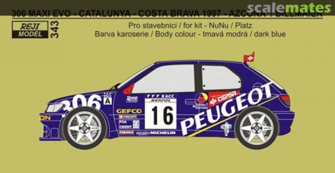 Boxart Peugeot 306 Maxi Evo #16 343 REJI Model