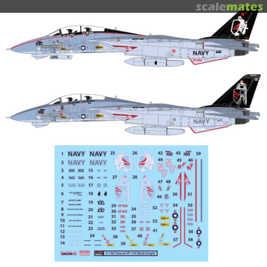 Boxart F-14A Tomcat VF-154 Black Knights WD44041 Monokio