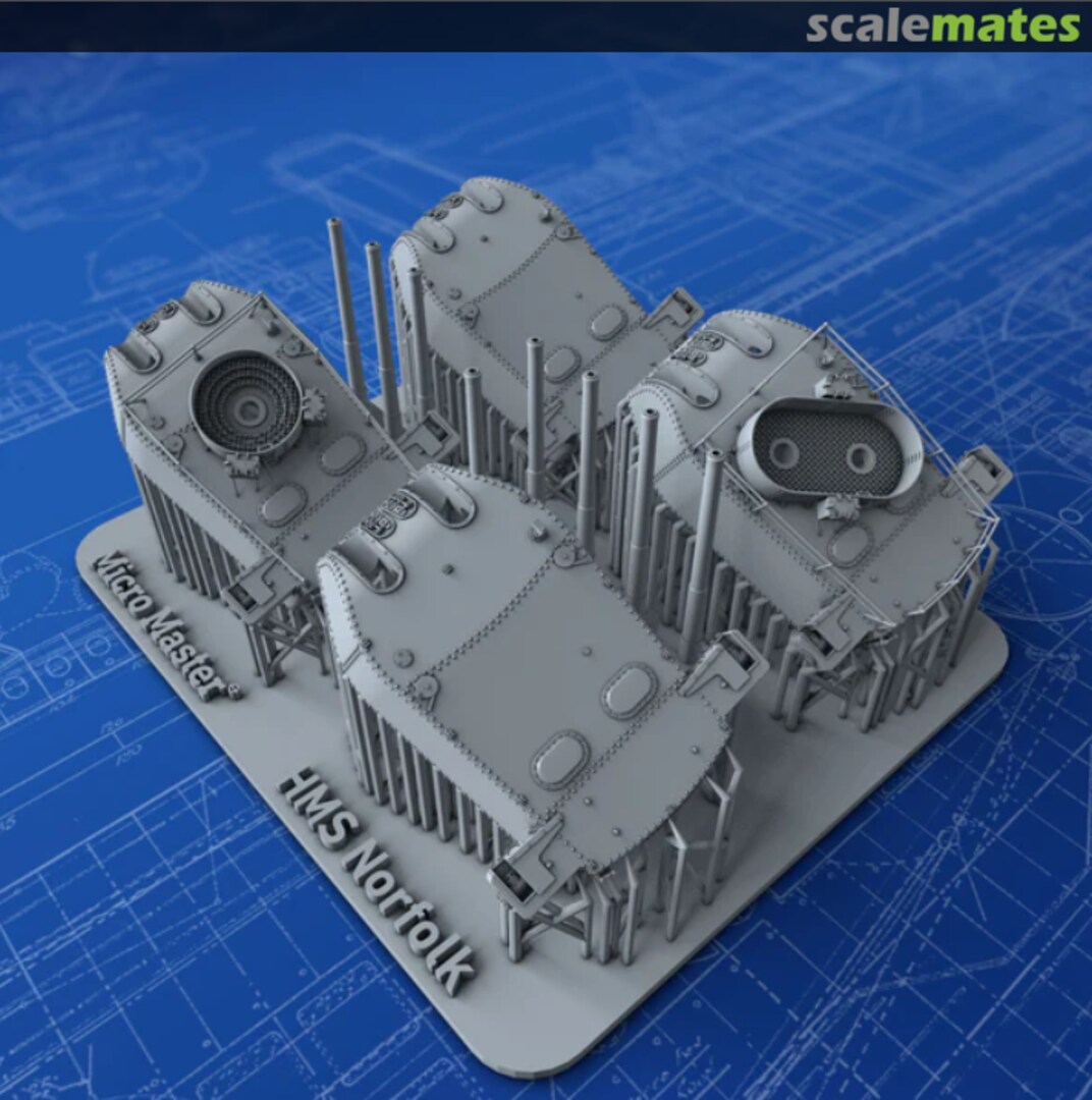 Boxart 8" MKVIII MKII Turrets MM1166P Micro Master