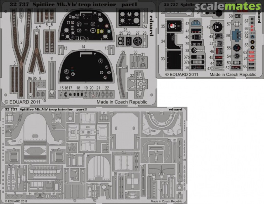 Boxart Supermarine Spitfire Mk. Vb/ Trop - Interior S. A. 32737 Eduard