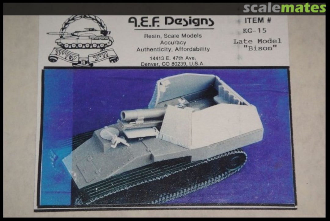 Boxart Late Model " Bison" KG-15 A.E.F. Designs