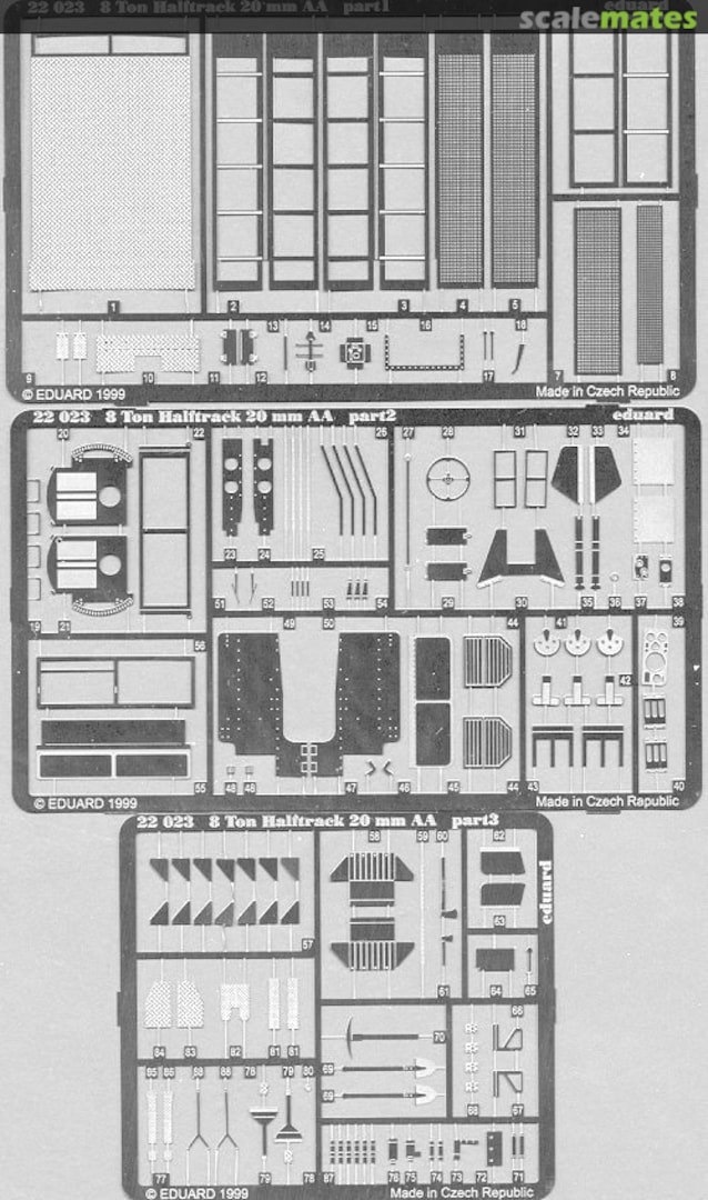 Boxart 8 Ton Halftrack 20 mm AA 22023 Eduard