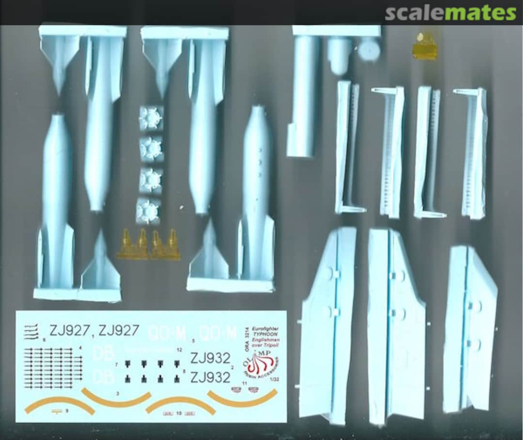 Boxart Update set Eurofighter Typhoon Englishman over Tripoly ORA 32-14 Olimp Models