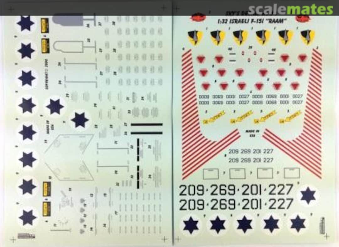 Boxart Israeli F-15I "Raam" 32004 Sky's Decals