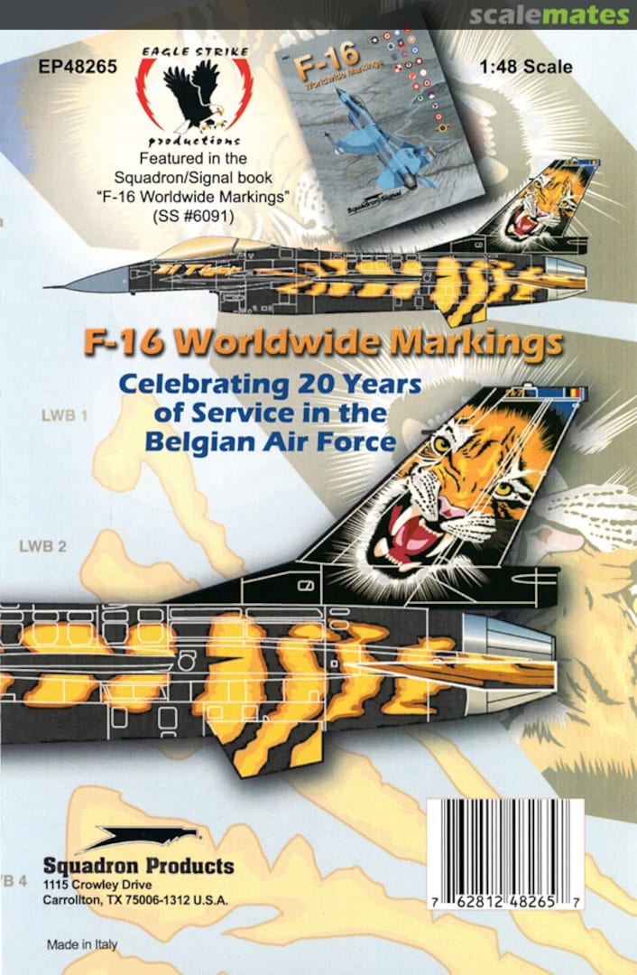 Boxart F-16 Worldwide Markings EP48265 Eagle Strike Productions