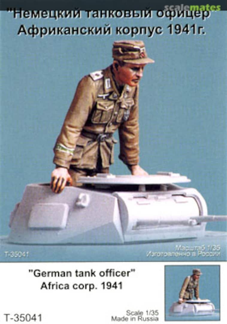 Boxart German Tank Officer Afrika Korp 1941 T35041 Tank