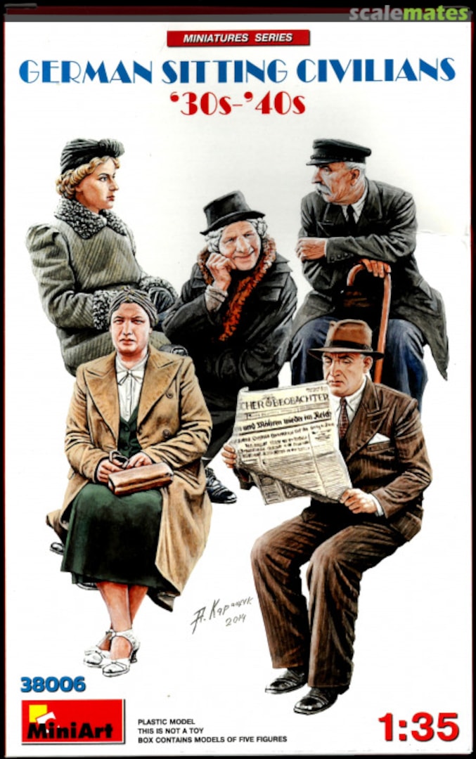 Boxart Sitting Civilians '30s-'40s 38006 MiniArt