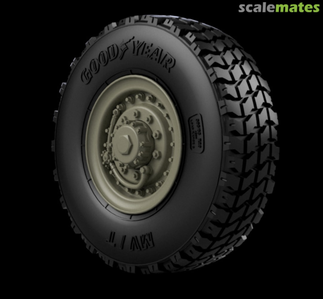 Boxart M1083 FMTV road wheels (Goodyear) RE35-710 Panzer Art