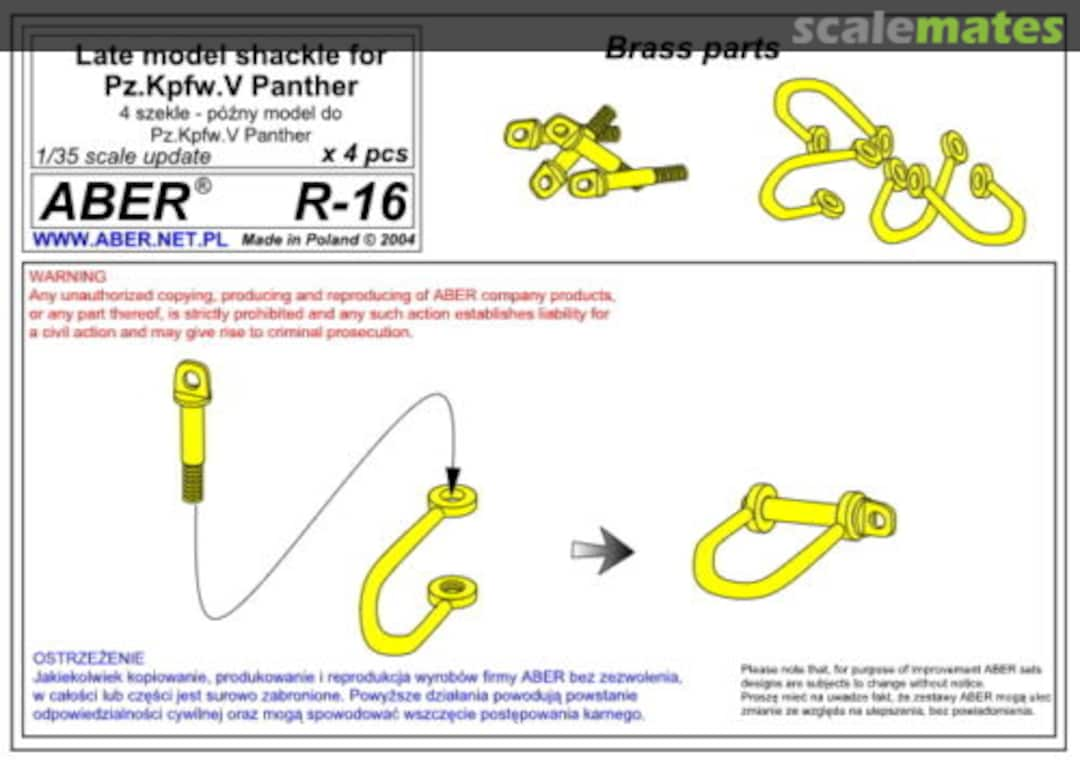 Boxart Shackle for Pz. Kpfw. V Panther R16 Aber