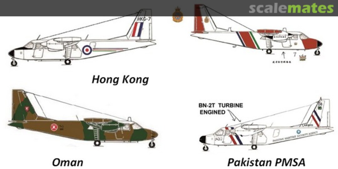 Boxart Britten Norman Islander Asia: Hong Kong Government, Oman, Pakistan AIPD-113 Aircraft in Plastic