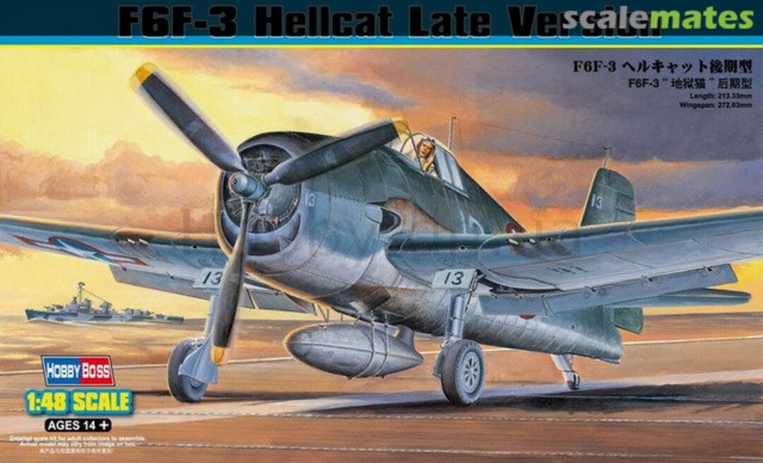 Boxart F6F-3 Hellcat Late Version 80359 HobbyBoss