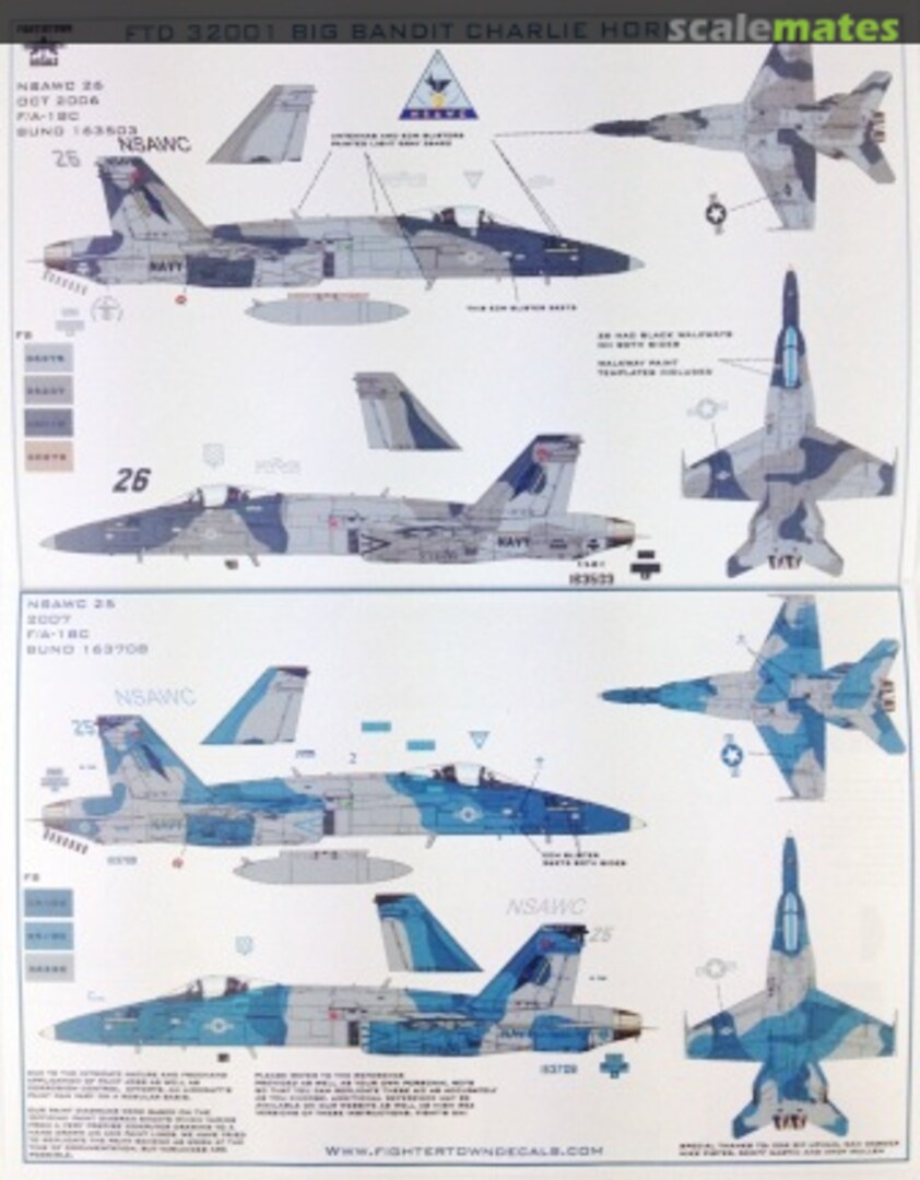 Boxart Big Bandit Charlie Hornets 32001 Fightertown Decals