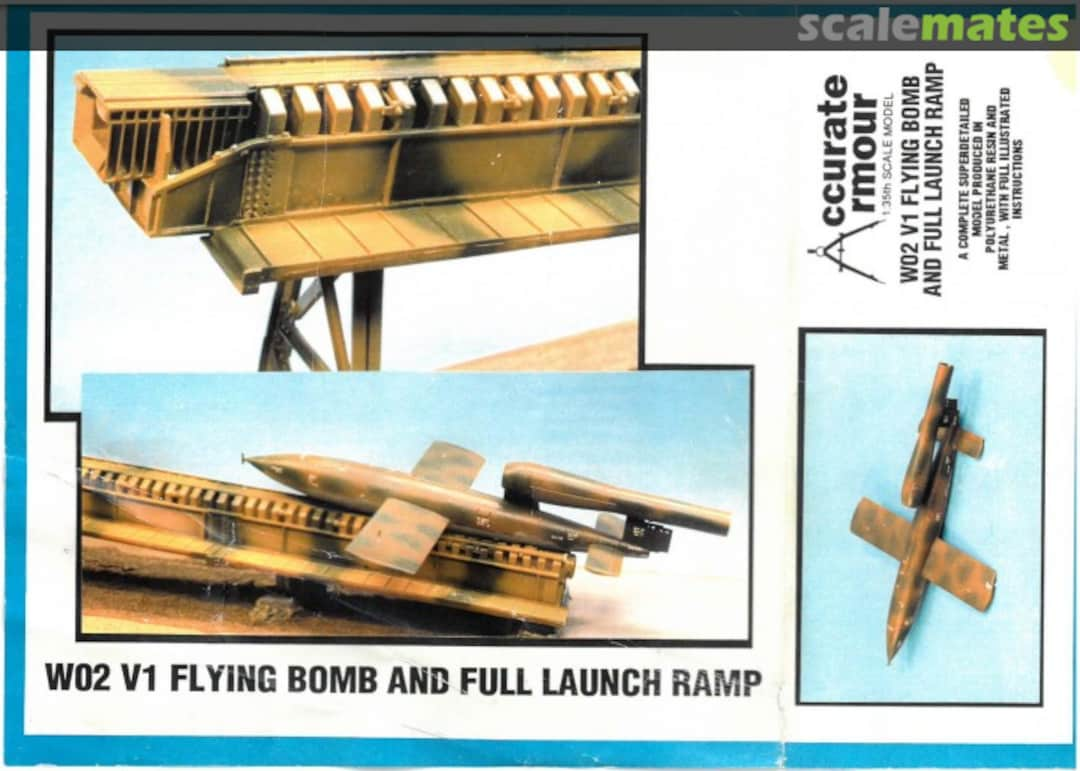 Boxart V1 FLYING BOMB + FULL RAMP (6 sections + Muzzle W02 Accurate Armour