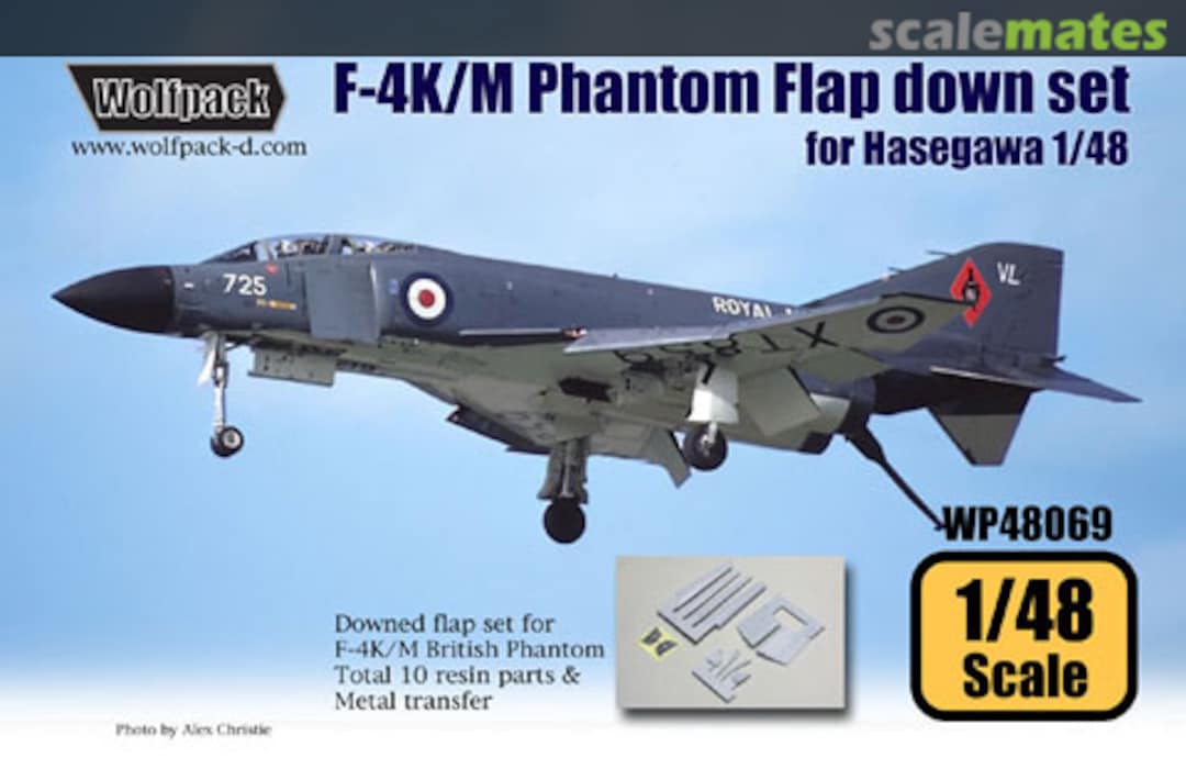 Boxart F-4K/M British Phantom Hard Wing Flap Down Set WP48069 Wolfpack