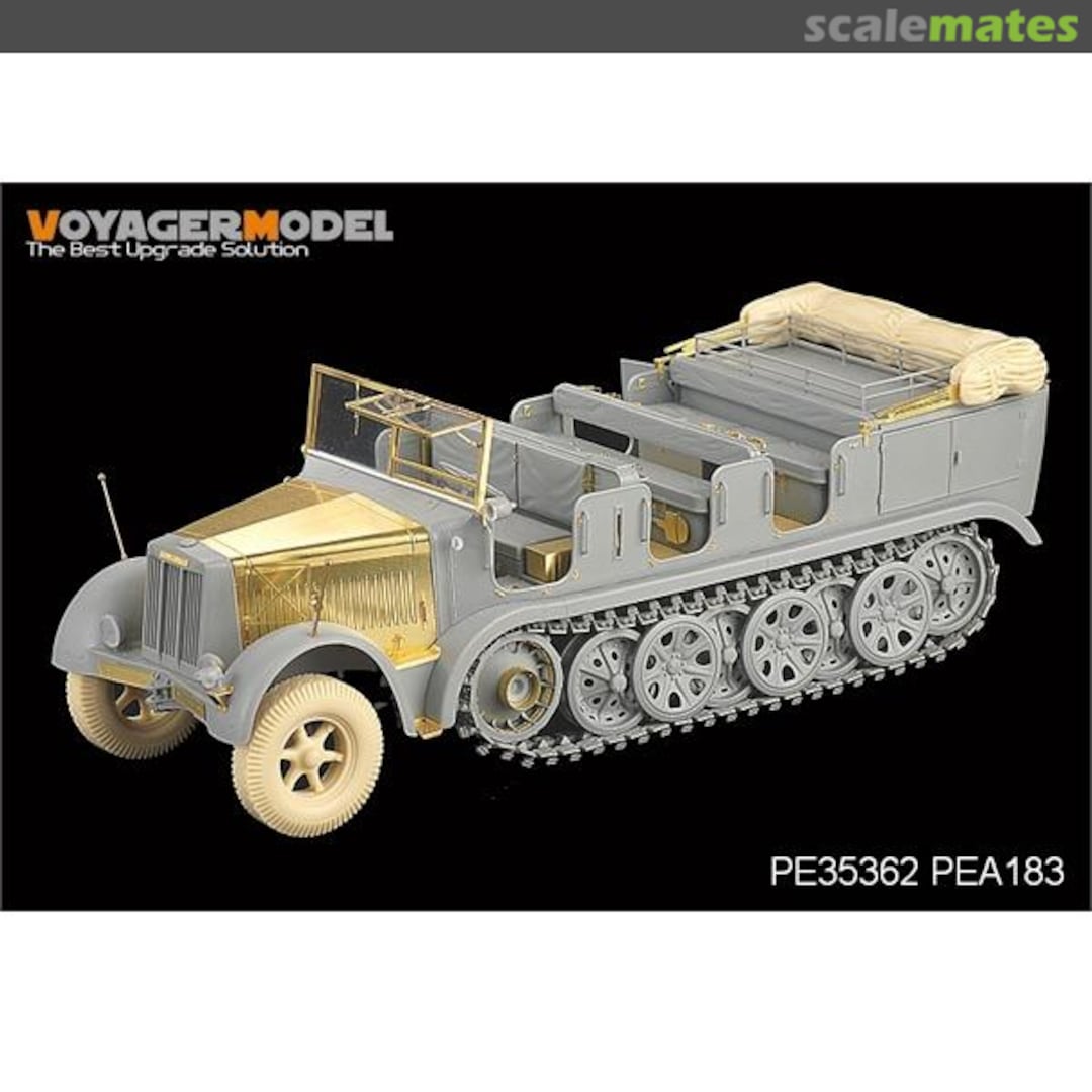 Boxart Sd.Kfz.7 8t Half Track early Prod. Basic Set PE35362 Voyager Model